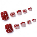 Cherry cake toenails