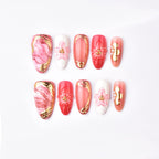 Gilded flower Nails