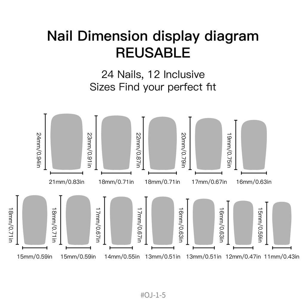 24pcs Classic French Nude border Nails