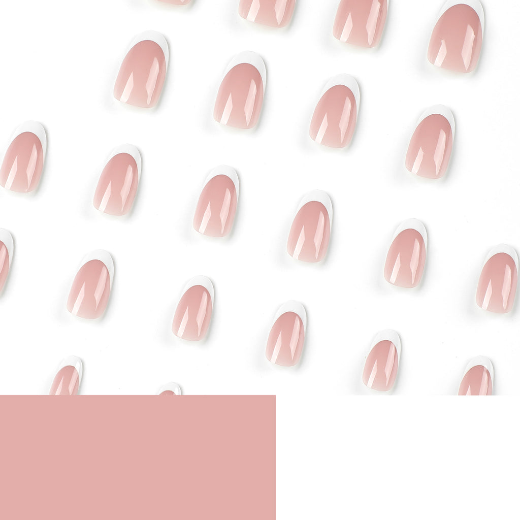 Pink peach nails