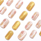 Turmeric Daisy nails