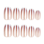 White coated nails