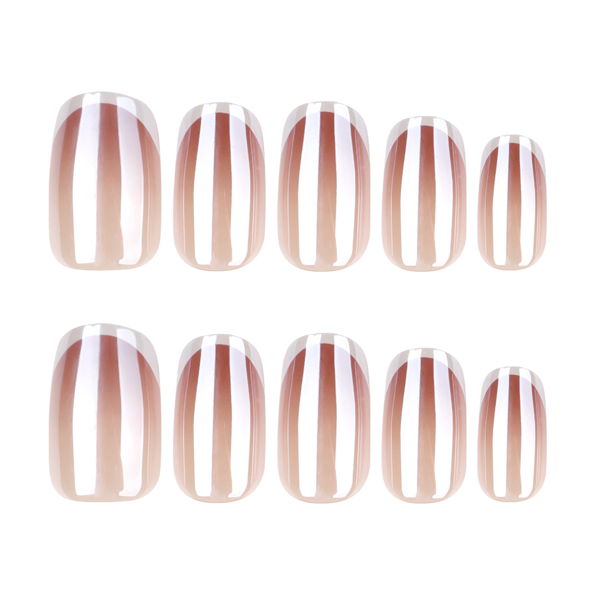 White coated nails