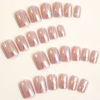 24pcs Short skin color fashion style Nails