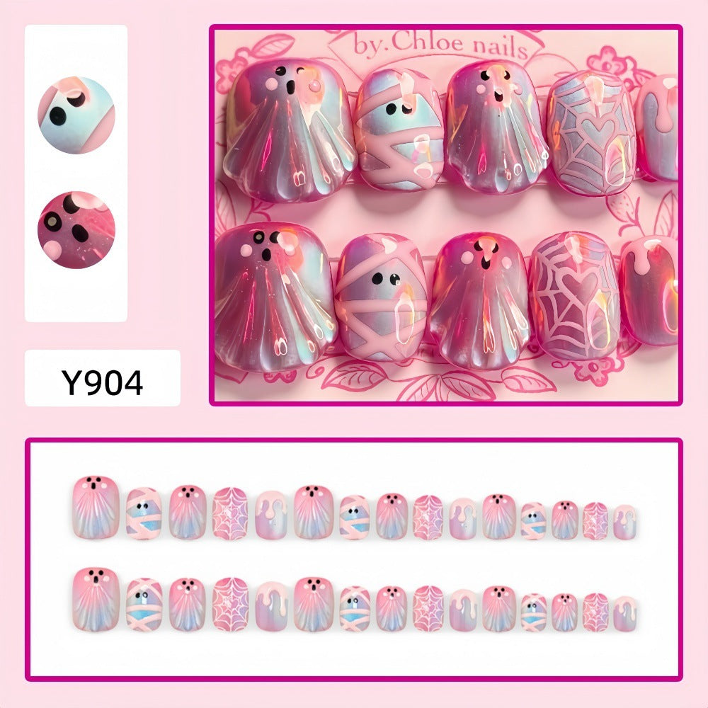 Pink Phantom Nails