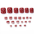 Cherry cake toenails