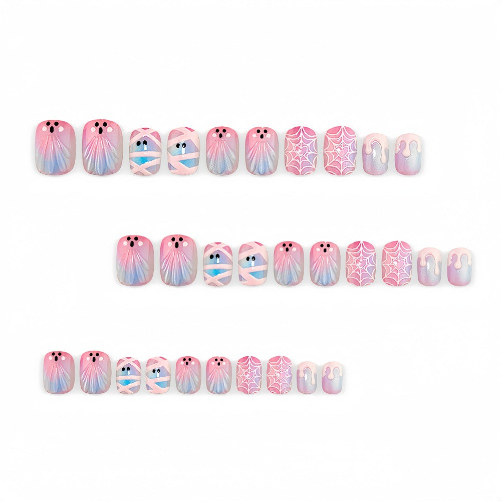 Pink Phantom Nails