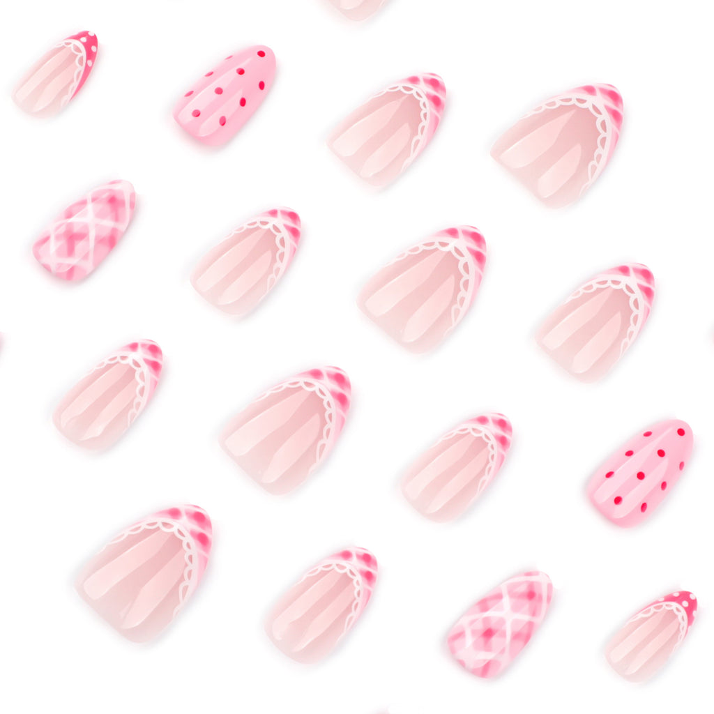 Simple strawberry nails