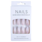 Simple almond-shaped nails