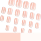 Gradient peach nails