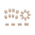 Pink white gradient Nails