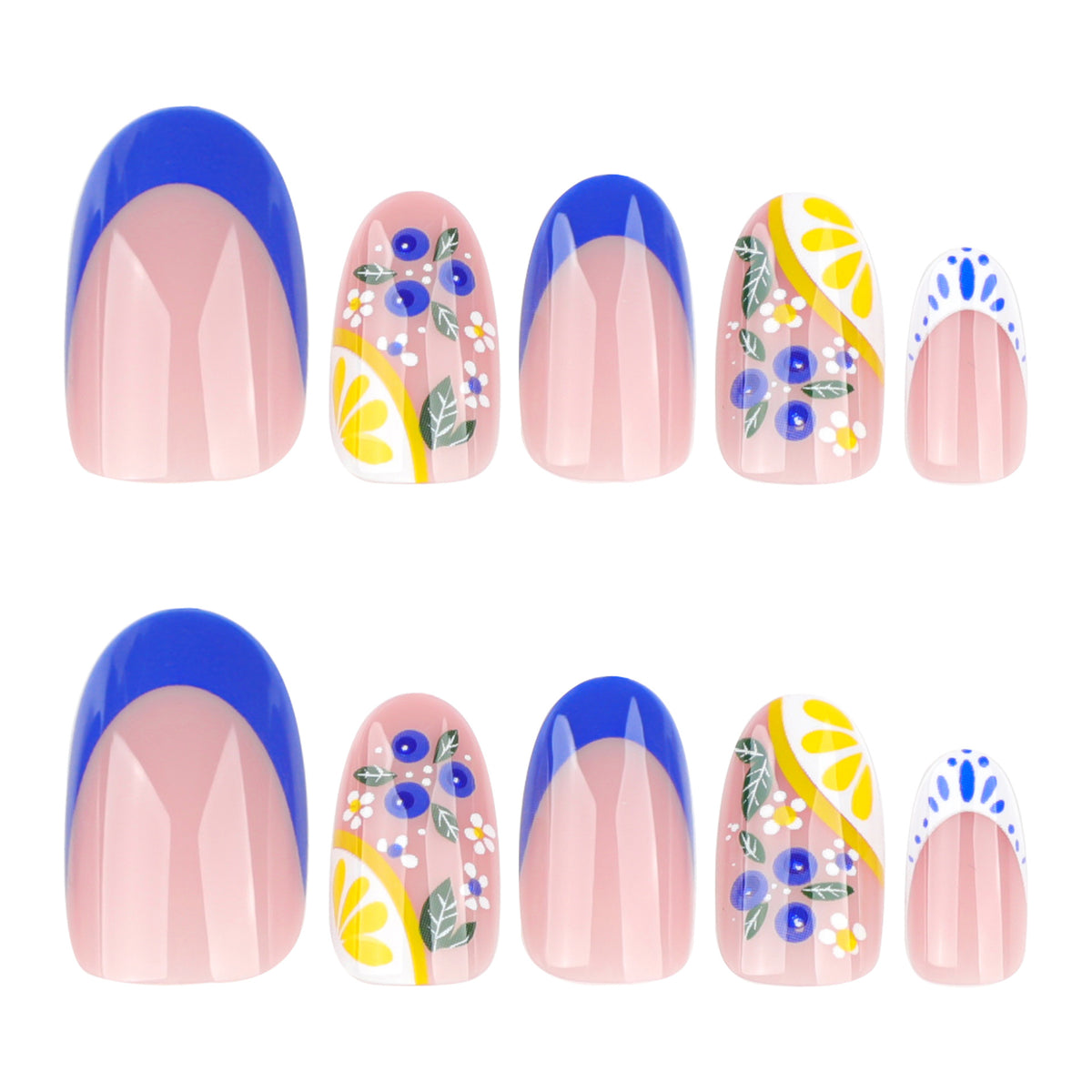 Sea salt lemon nails