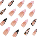 Long leopard-print nails