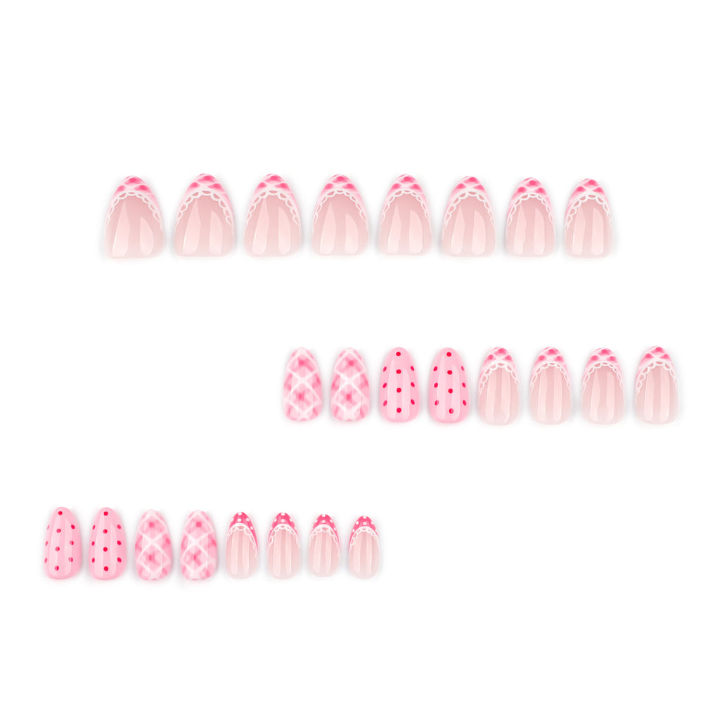 Simple strawberry nails