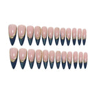 Three-dimensional gold-plated nails
