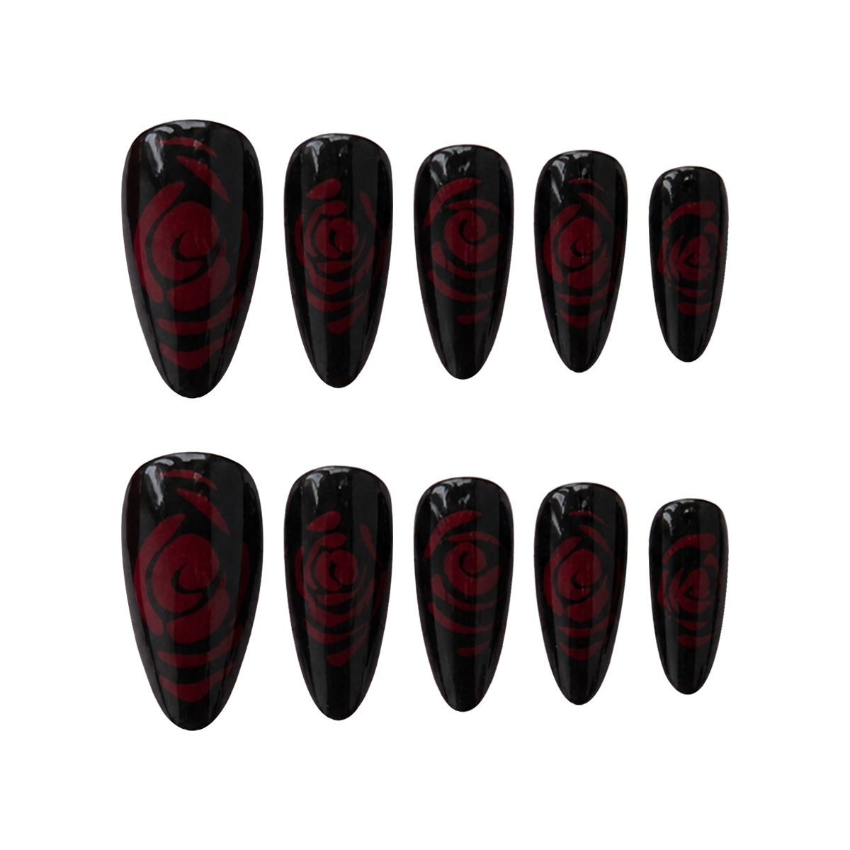 Night Rose nails