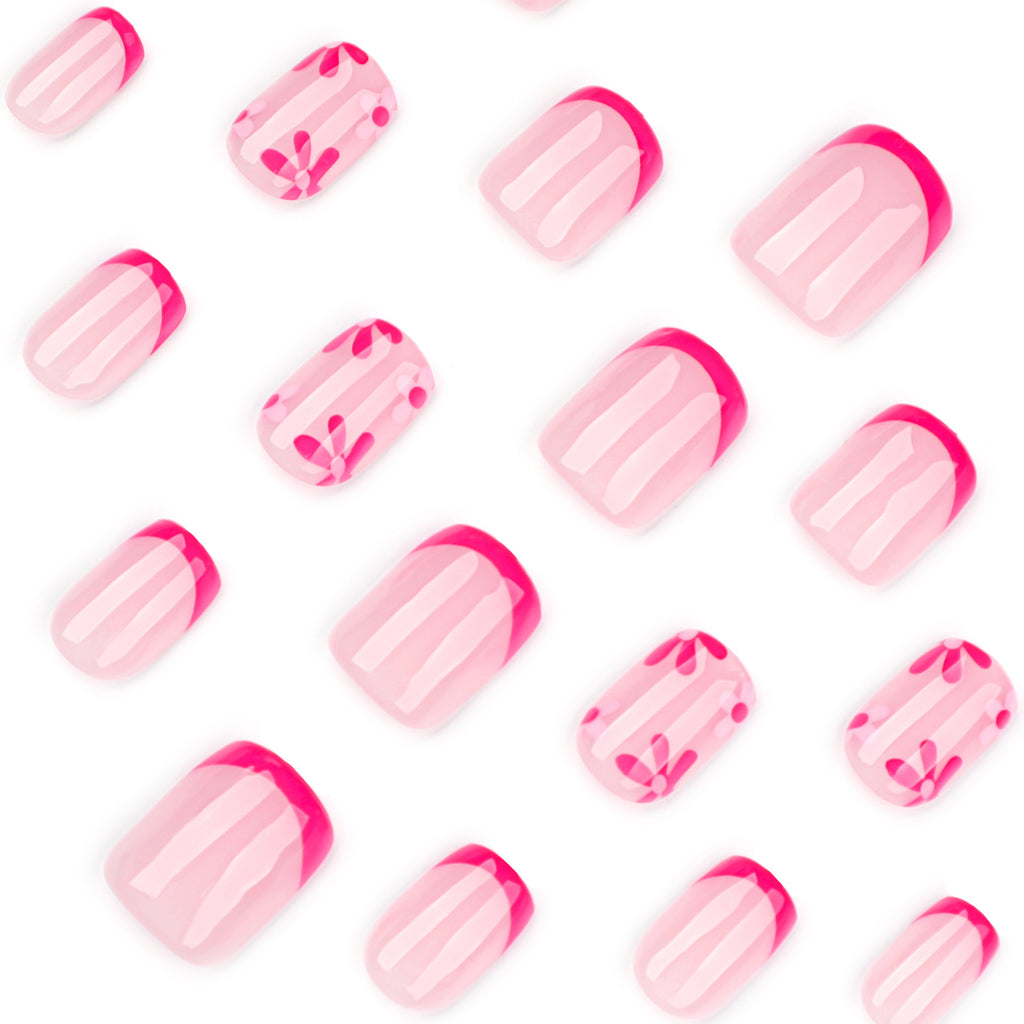 Rose-flowered nails