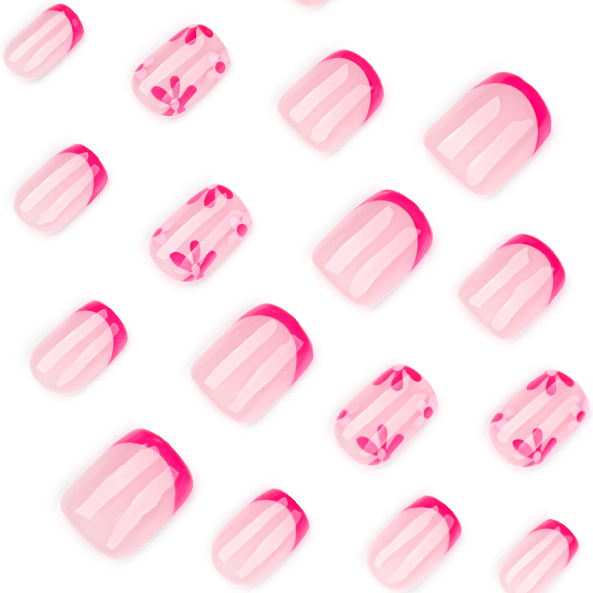 Rose-flowered nails
