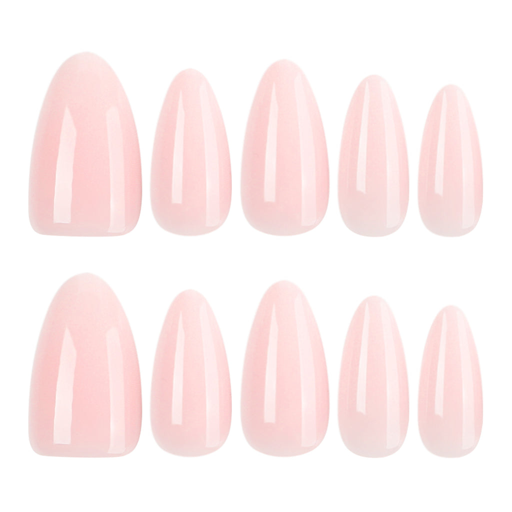 Shy peach nails