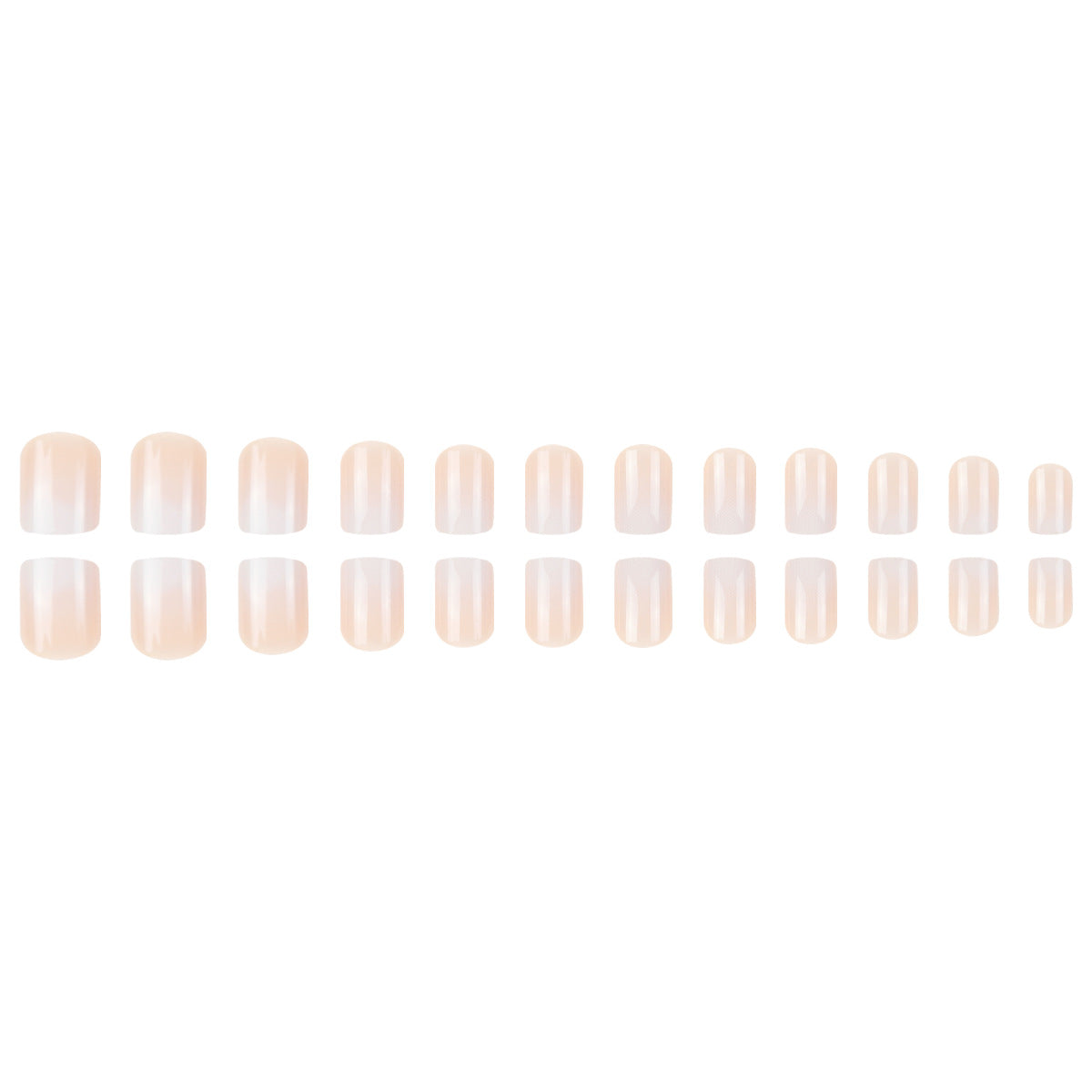 24pcs Ombre Square style nails
