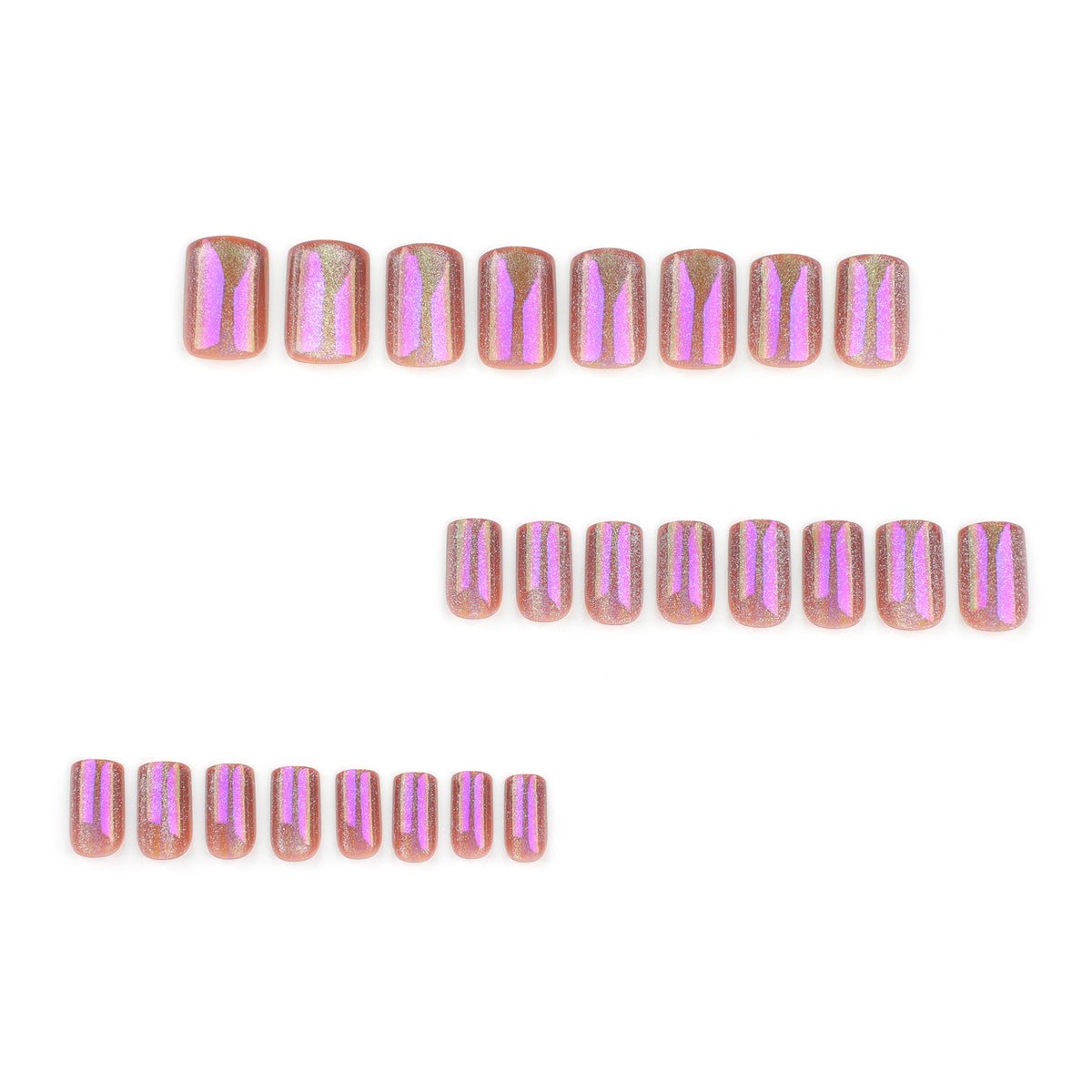 Aurora purple short nails