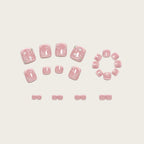 Floral-engraved diamond toe nails