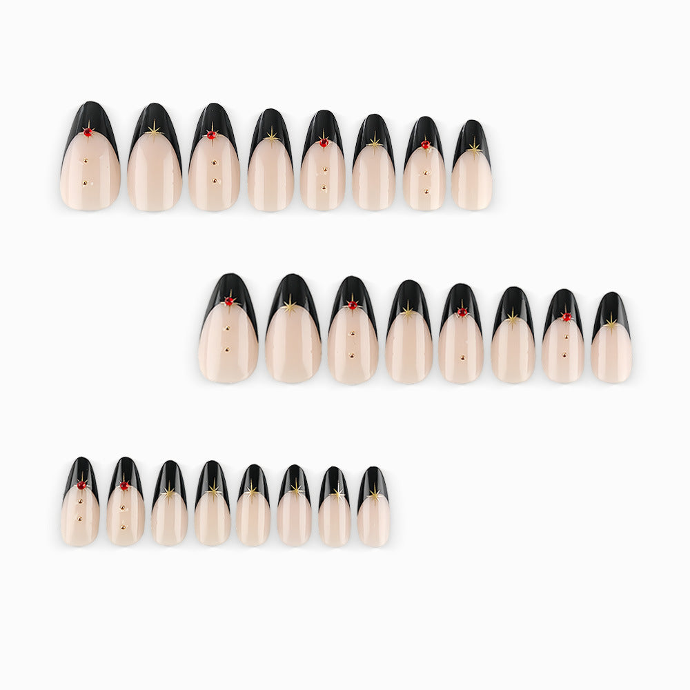Chocolate French nails