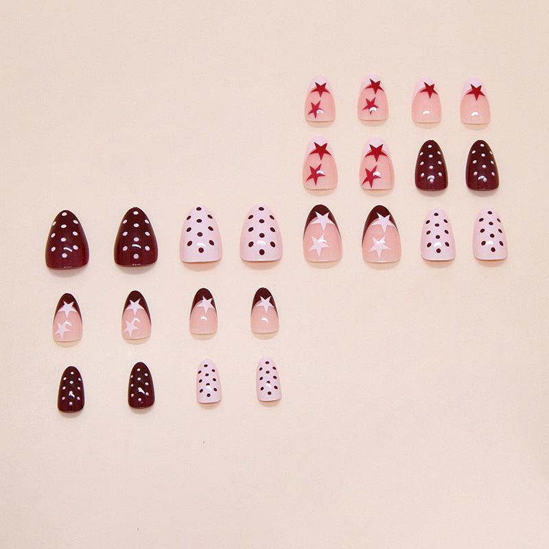 Sweet pink star nails