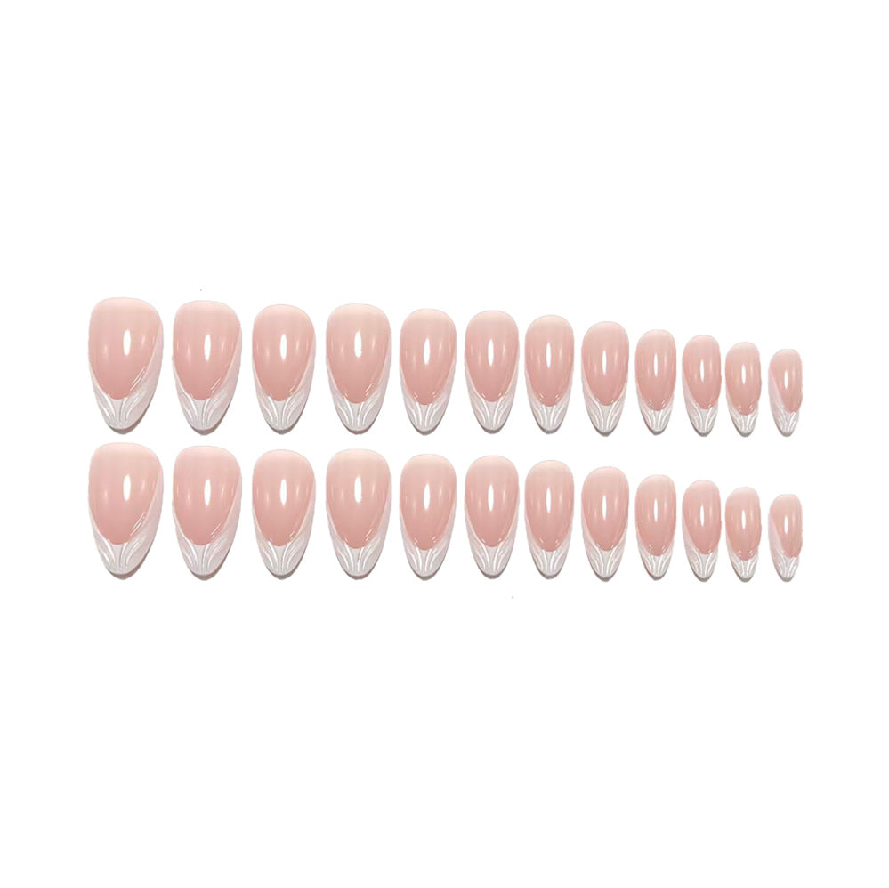 French-style white-edged nails