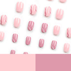 Striped candy nails