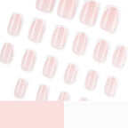 White French-style Square nails
