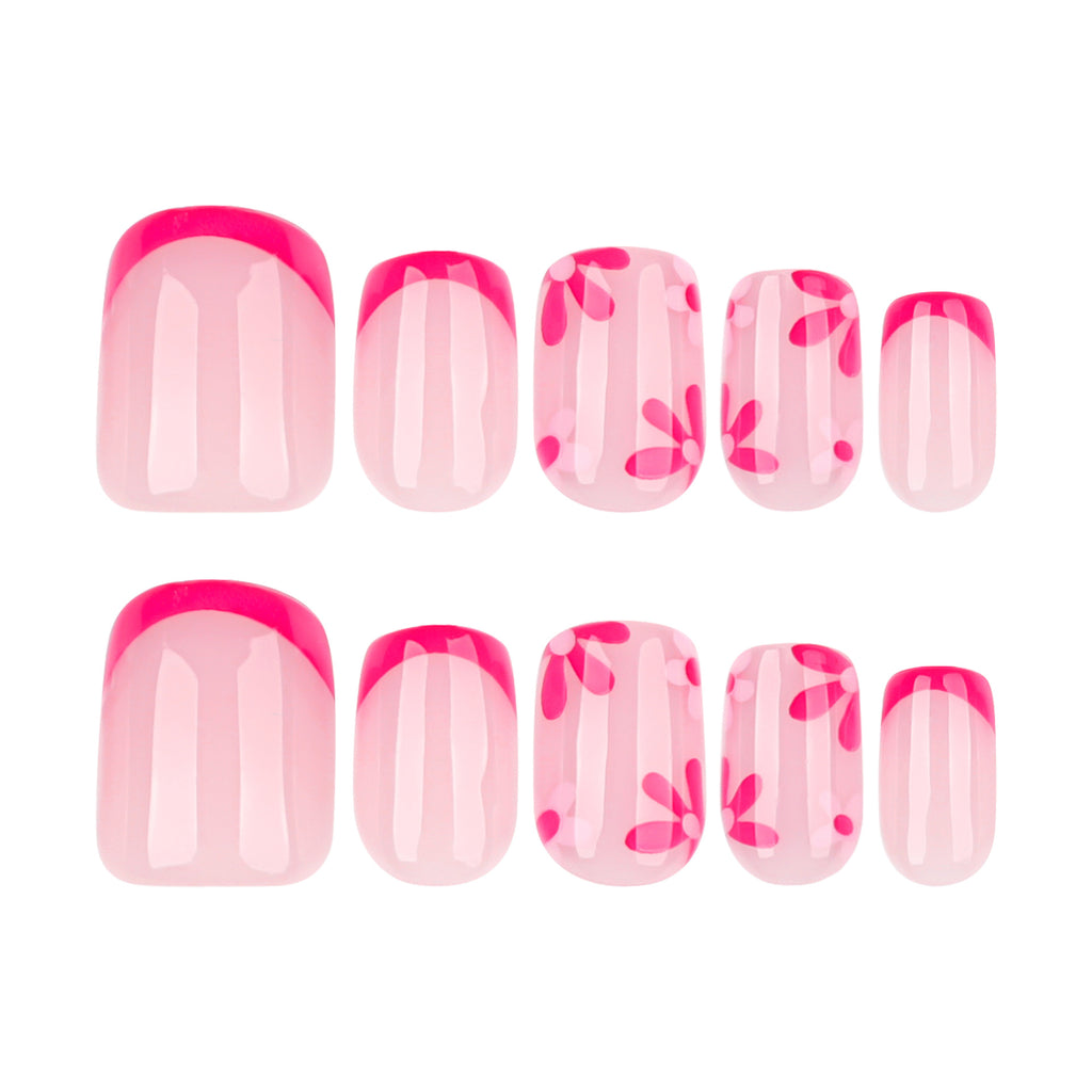 Rose-flowered nails