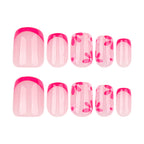 Rose-flowered nails