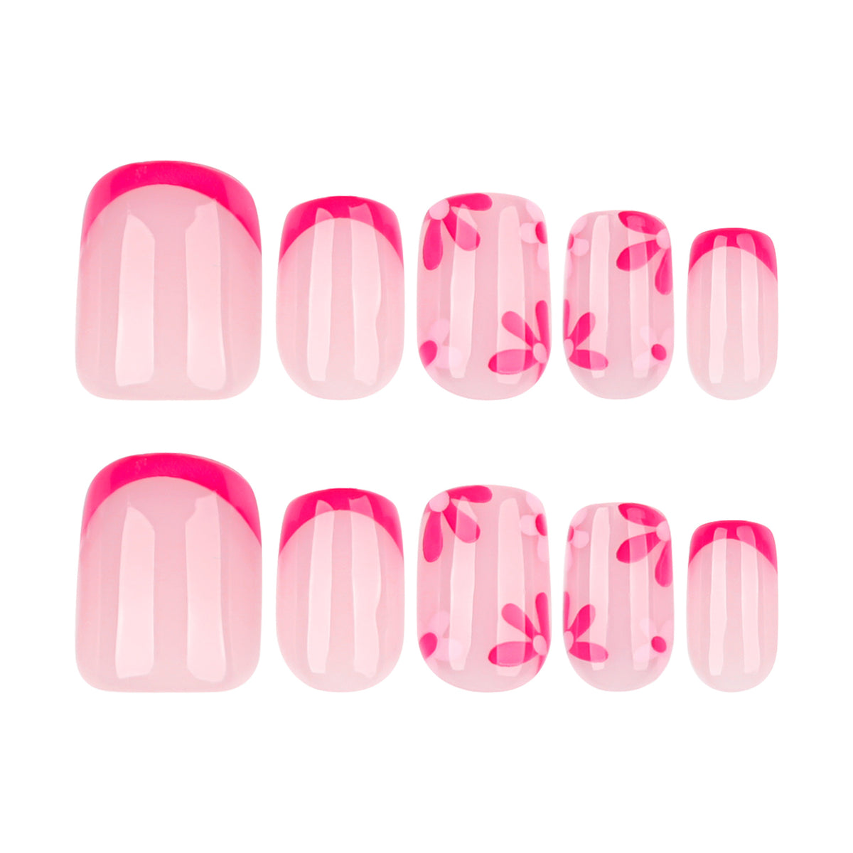 Rose-flowered nails