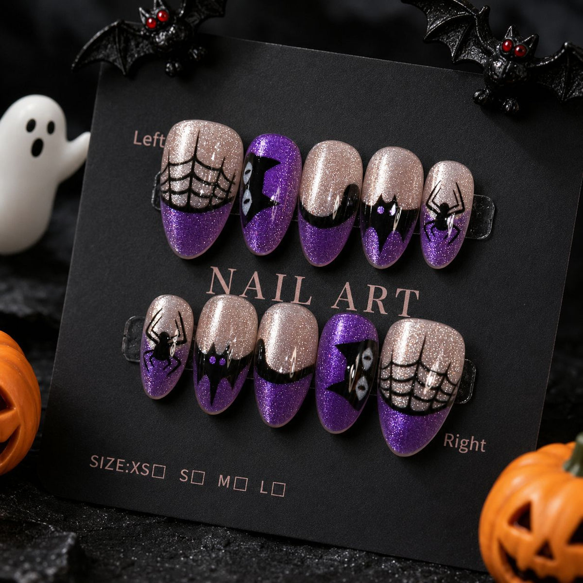 Purple devil nails