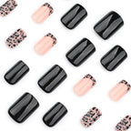 French leopard print manicure