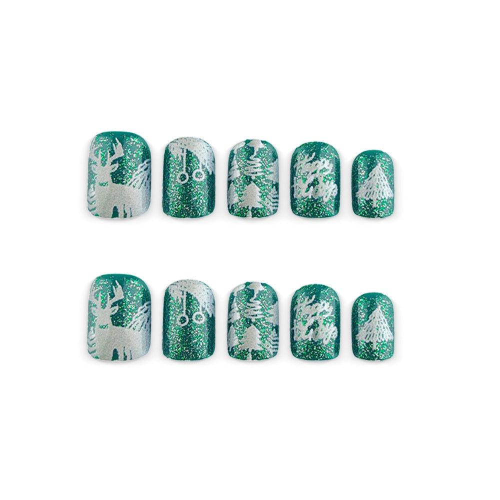 Cedar Christmas Nails