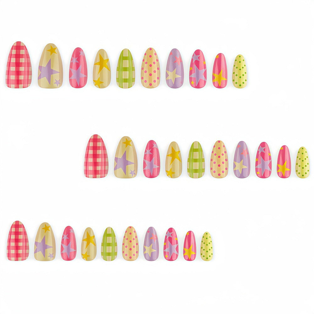 Dopamine Star Acrylic Nails