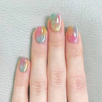 Graduated colored nails