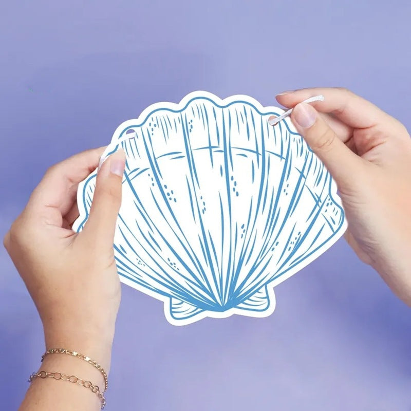 Blue coast party banner decoration beach single party flag summer beach wedding party decoration paper