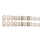 Square-shaped delicate nails