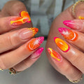 Colorful three-dimensional nails