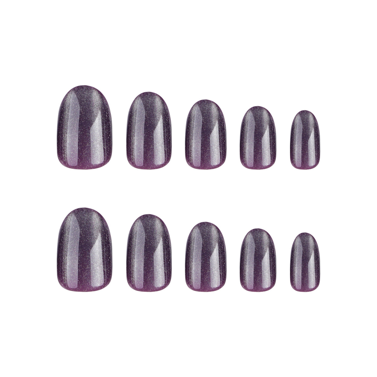 Grape crystal nails