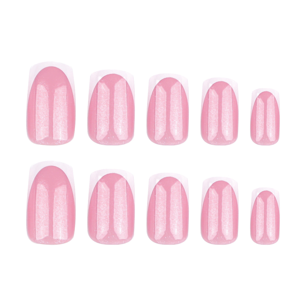 Cheese pink nails