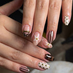 Handmade chocolate star nails