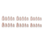 Nude polka dot nails