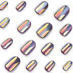 Short cat-eye nails