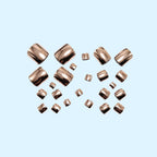 24 pcs Rose gold Toes nails
