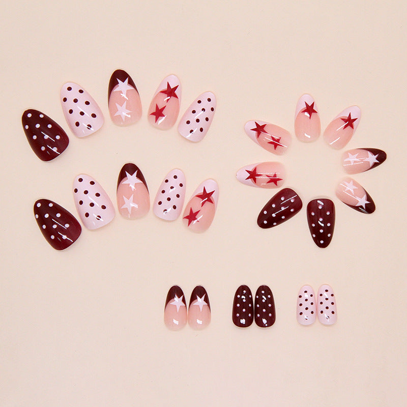 Sweet pink star nails