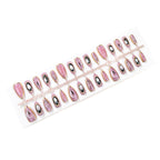 Ghostly purple cat's eye nails